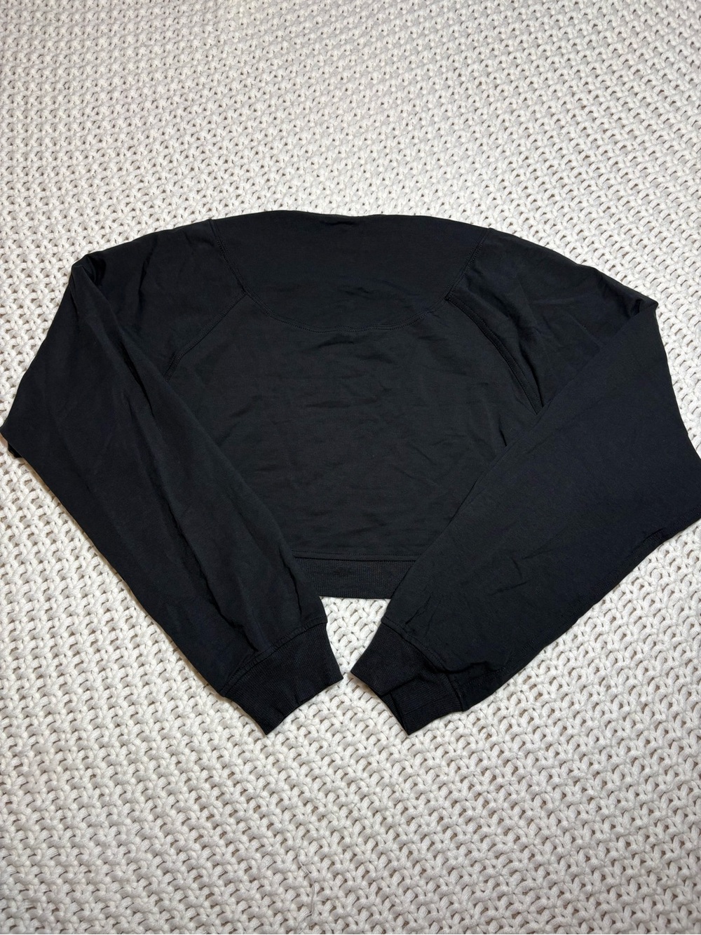 lululemon French Terry long sleeve shrug in black size 6 - Picture 4 of 15